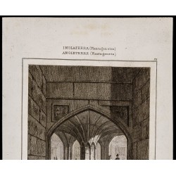 Gravure de 1842 - Intérieur de la croix de Malmesbury - 2