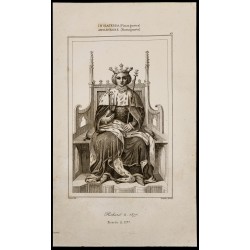 Gravure de 1842 - Richard II - Portrait - 1