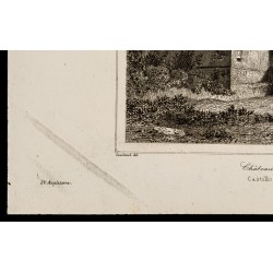 Gravure de 1842 - Château de Carlisle - 4