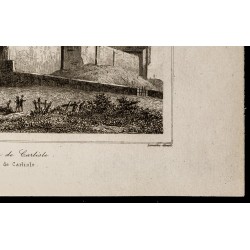 Gravure de 1842 - Château de Carlisle - 5