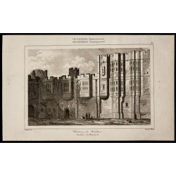 Gravure de 1842 - Château de Windsor - 1