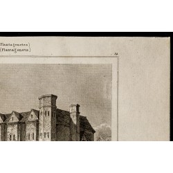 Gravure de 1842 - Chateau Baynard - Londres - 3