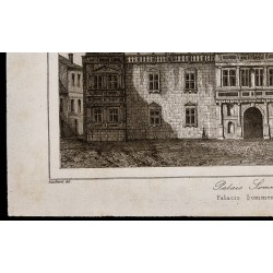 Gravure de 1842 - Palais Sommerset - Londres - 4