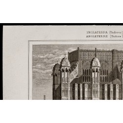 Gravure de 1842 - Abbaye de Westminster - 2