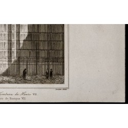 Gravure de 1842 - Abbaye de Westminster - 5