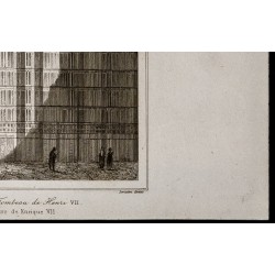 Gravure de 1842 - Abbaye de Westminster - 5