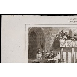 Gravure de 1842 - Procès de Lambert - Westminster - 2