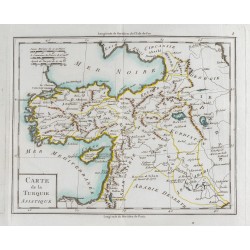 Gravure de 1785 - Carte de la Turquie asiatique - 2