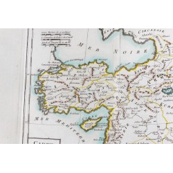 Gravure de 1785 - Carte de la Turquie asiatique - 5