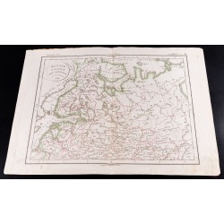 Gravure de 1830 - Carte de Russie d'Europe - 2