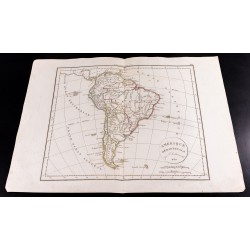 Gravure de 1830 - Carte de Amérique méridionale - 2