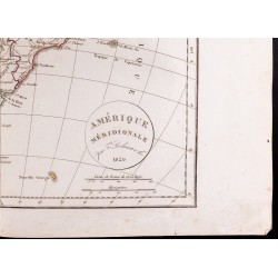 Gravure de 1830 - Carte de Amérique méridionale - 6