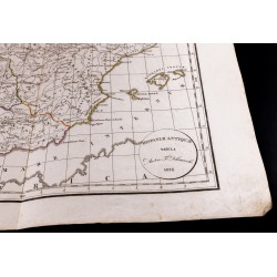 Gravure de 1830 - Carte de l'Espagne Antique - 3