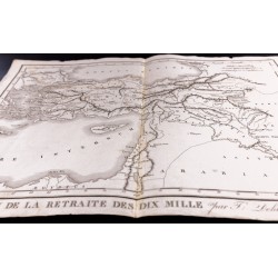 Gravure de 1830 - Carte de la retraite des dix mille - 3