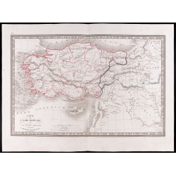 Gravure de 1841 - Carte de l'Asie mineure - 1