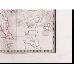 Gravure de 1841 - Carte du Péloponnèse. - 6