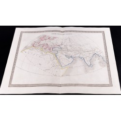 Gravure de 1841 - Monde connu des anciens - 3