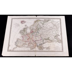 Gravure de 1841 - Carte générale de l'Europe - 2