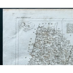 Gravure de 1830 - Carte ancienne de l'Ain - 2