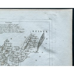 Gravure de 1830 - Carte ancienne de l'Ain - 3