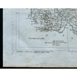 Gravure de 1830 - Carte ancienne de l'Ain - 4