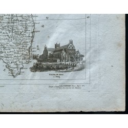 Gravure de 1830 - Carte ancienne de l'Ain - 5