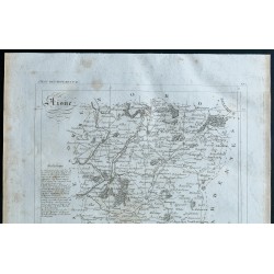 Gravure de 1830 - Carte ancienne de l'Aisne - 2