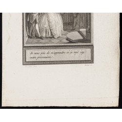 Gravure de 1784 - Gravure sur l'Histoire de Clarisse Harlove - 3