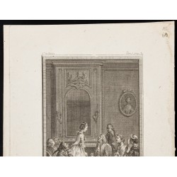 Gravure de 1784 - Gravure sur l'Histoire de Clarisse Harlove - 2