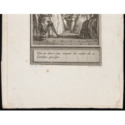 Gravure de 1784 - Gravure sur l'Histoire de Clarisse Harlove - 3