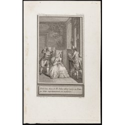 Gravure de 1784 - Gravure sur l'Histoire de Clarisse Harlove - 1