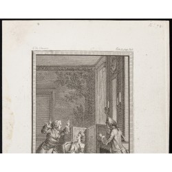 Gravure de 1784 - Gravure sur l'Histoire de Clarisse Harlove - 2