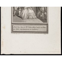 Gravure de 1784 - Gravure sur l'Histoire de Clarisse Harlove - 3