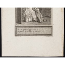 Gravure de 1784 - Gravure sur l'Histoire de Clarisse Harlove - 3