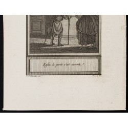 Gravure de 1784 - Gravure sur l'Histoire de Clarisse Harlove - 3