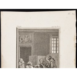 Gravure de 1784 - Gravure sur l'Histoire de Clarisse Harlove - 2