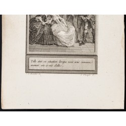 Gravure de 1784 - Gravure sur l'Histoire de Clarisse Harlove - 3