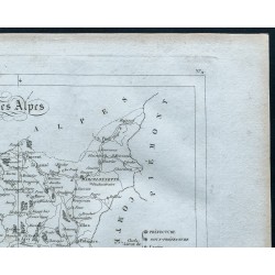 Gravure de 1830 - Carte ancienne des Alpes-de-Haute-Provence - 3