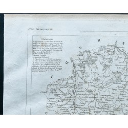 Gravure de 1830 - Carte ancienne de l'Allier - 2