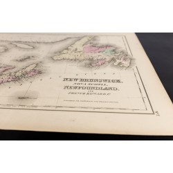 Gravure de 1857 - Provinces maritimes du Canada (New Brunswick...) - 3