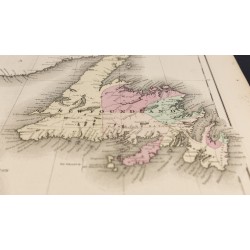 Gravure de 1857 - Provinces maritimes du Canada (New Brunswick...) - 4