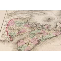 Gravure de 1857 - Provinces maritimes du Canada (New Brunswick...) - 6