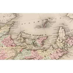 Gravure de 1857 - Provinces maritimes du Canada (New Brunswick...) - 8