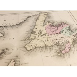 Gravure de 1857 - Provinces maritimes du Canada (New Brunswick...) - 9