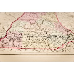 Gravure de 1857 - New Hampshire - Carte ancienne des USA - 4
