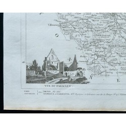 Gravure de 1830 - Carte ancienne de l'Aube - 4