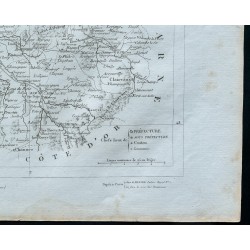 Gravure de 1830 - Carte ancienne de l'Aube - 5