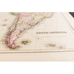 Gravure de 1857 - Carte ancienne d'Amérique du Sud - 3