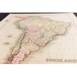 Gravure de 1857 - Carte ancienne d'Amérique du Sud - 5