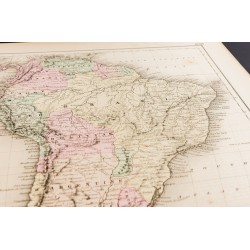 Gravure de 1857 - Carte ancienne d'Amérique du Sud - 7